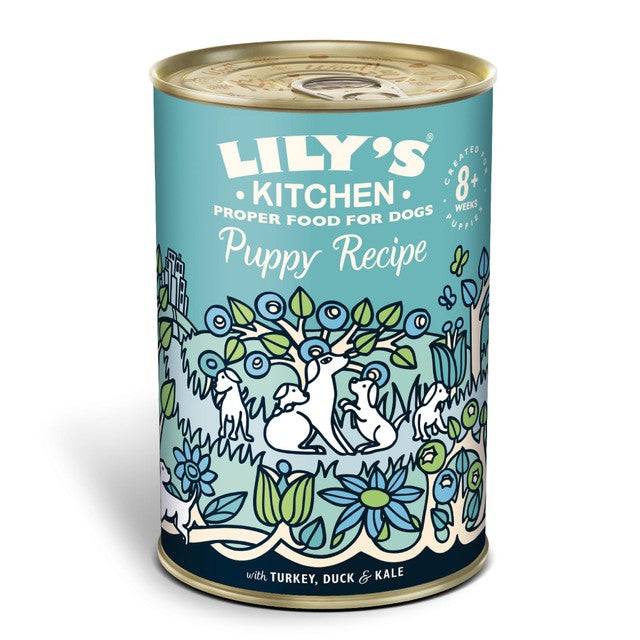 Lily's Kitchen Turkey & Duck puppy wet food 400g, UK version