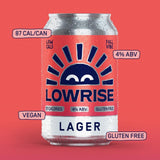 Lowrise low alcohol lager 330ml, UK version