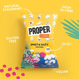 Propercorn sweet and salty popcorn 30g, imported from the UK