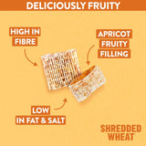 Nestle Shredded Wheat Bitesize Apricot cereal 450g (British brand)
