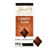 M&S Lindt Excellence Crispy Wafer Dark Chocolate Bar 100g- Buy online at McGrocer