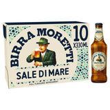 Birra Moretti Sale Di Mare unfiltered lager beer 10 x 330ml bottles - British product