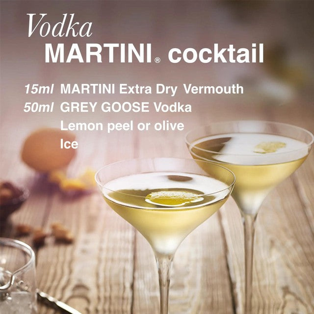 Martini extra dry vermouth 75cl, imported from the UK