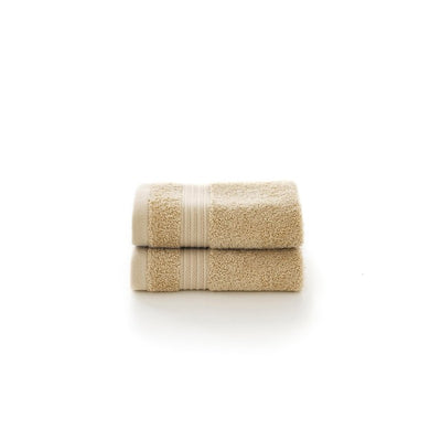 M&S Bliss Pima Cotton Face Cloths Biscuit 2 Pack 30cm x 30cm- Buy online at McGrocer