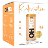 M&S OHMG Peach Sparkling Magnesium Water 4 x 330ml- Buy online at McGrocer