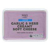 M&S soft cheese with garlic and herbs 250g, imported from the UK