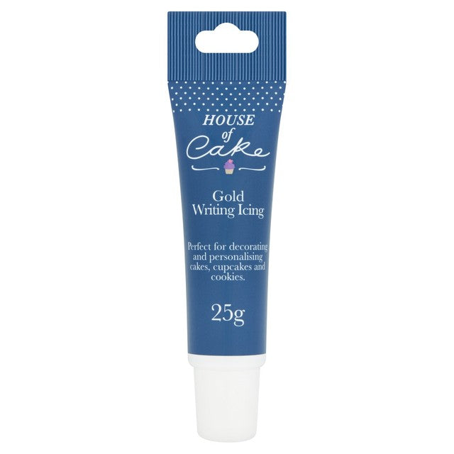 House of Cake Gold Writing Icing 25g, UK version