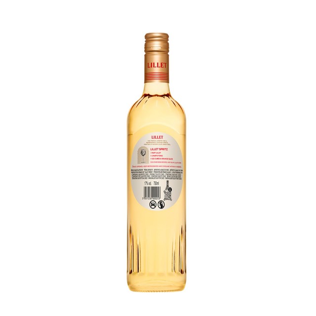 Lillet Blanc white wine-based aperitif bottle, UK version