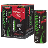 GREEN COLA Sour Cherry sugar-free cola 4 x 330ml cans, UK version