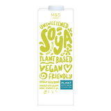 M&S M&S Unsweetened Soya Plant-Based Milk Alternative 1L- Buy online at McGrocer