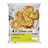 M&S garlic flatbreads 386g, imported from the UK