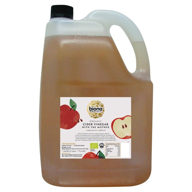Biona Organic Cider Vinegar with The Mother 5L - British product