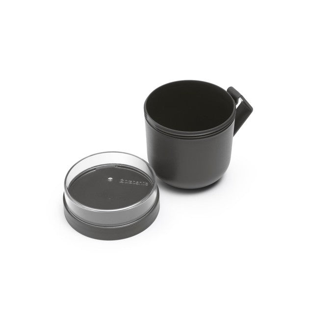 Brabantia Make & Take Soup Mug Dark Grey 0.6L - British product