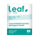 Wash with leaf Brilliant White laundry detergent sheets 25 pack (British brand)
