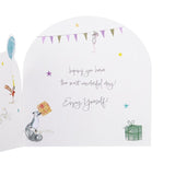 M&S Animals Birthday Card 15cm x 15cm, imported from the UK