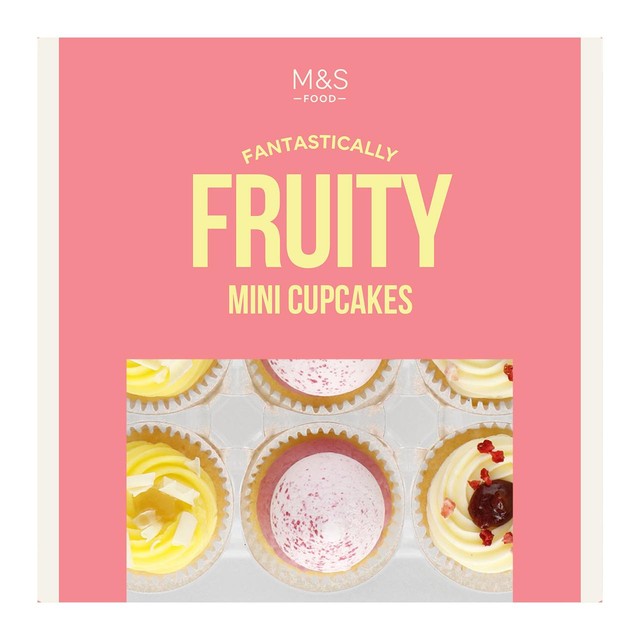 M&S mini cupcakes assorted flavours 225g, imported from the UK