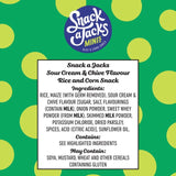 Snack a Jacks sour cream & chive rice and corn cakes 23g bag (British brand)