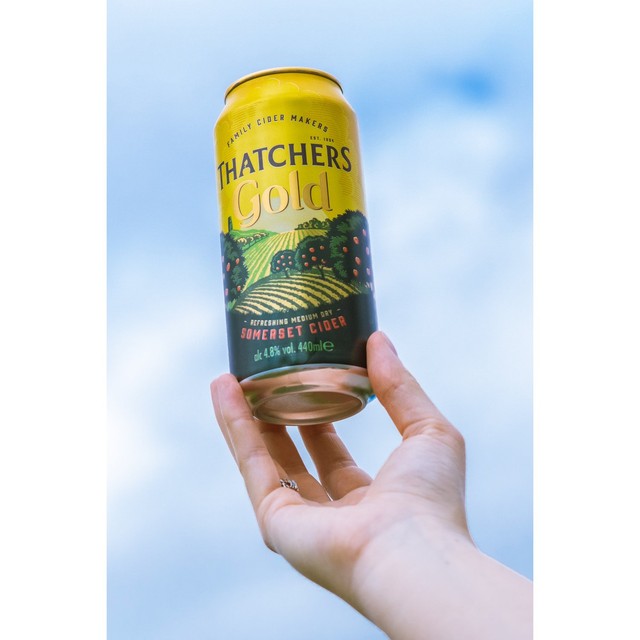 Thatchers Gold cider 4 x 440ml (British brand)