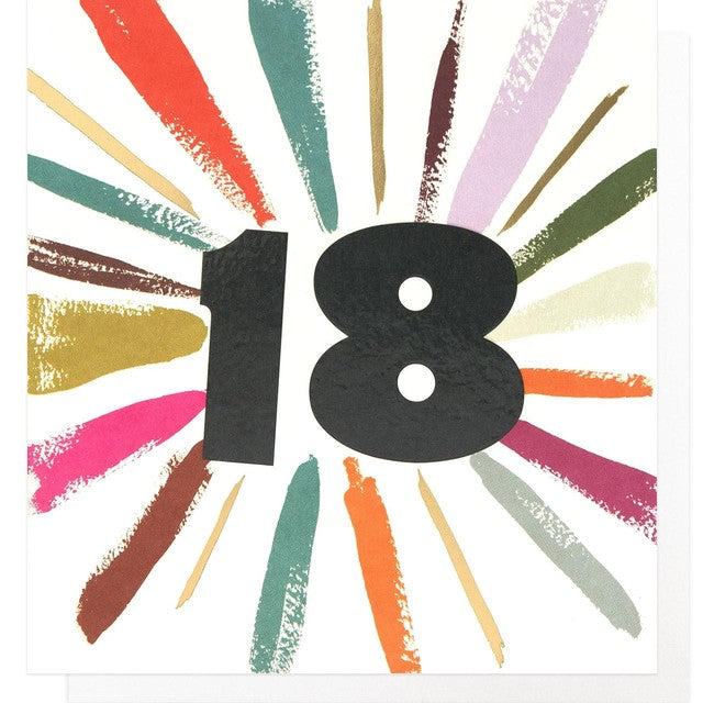 Caroline Gardner Age 18 birthday card 146x140mm - British product