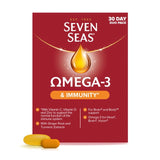 Seven Seas Omega 3 Immunity capsules with vitamin support (British brand)