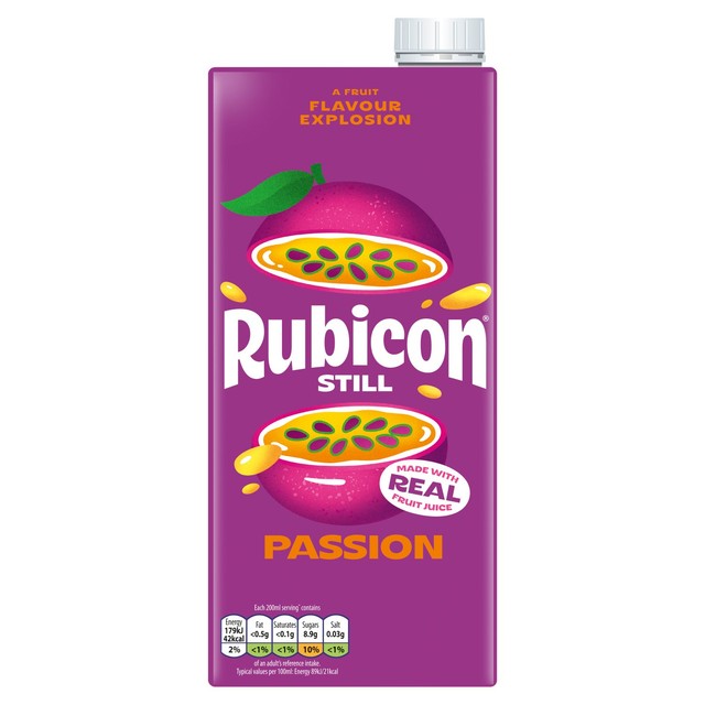 Rubicon passion fruit juice drink 1L, imported from the UK