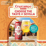 Cruzcampo Sevilla Lager 18 x 440ml cans - British product