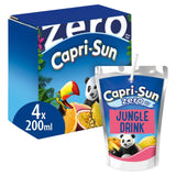 Capri Sun Jungle Zero fruit juice drink pouch, UK version