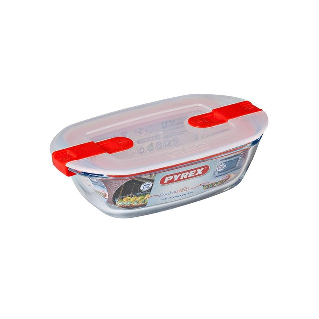 Pyrex Cook & Heat rectangular dish 0.35L, imported from the UK