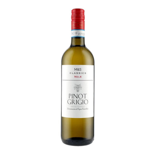 M&S Classics Pinot Grigio white wine 75cl, imported from the UK