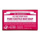 M&S Dr. Bronner's Rose Organic Multi-Purpose Soap Bar 140g- Buy online at McGrocer