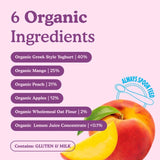 Little Freddie mango peach yoghurt baby food pouch 100g, UK version