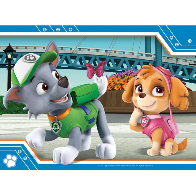Paw Patrol 4 in a box jigsaw puzzles, imported from the UK