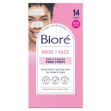 Biore Deep Cleansing Pore Strips for Nose and Face Blackhead Removal 14 Pack