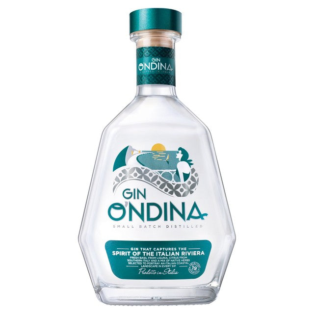 O'ndina Italian Gin Super Premium 70cl, imported from the UK.