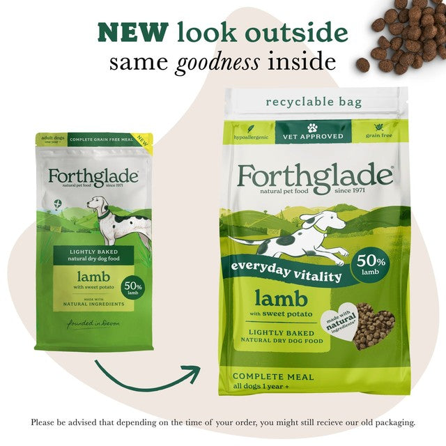 Forthglade dry dog food lamb with sweet potato 2kg - British product