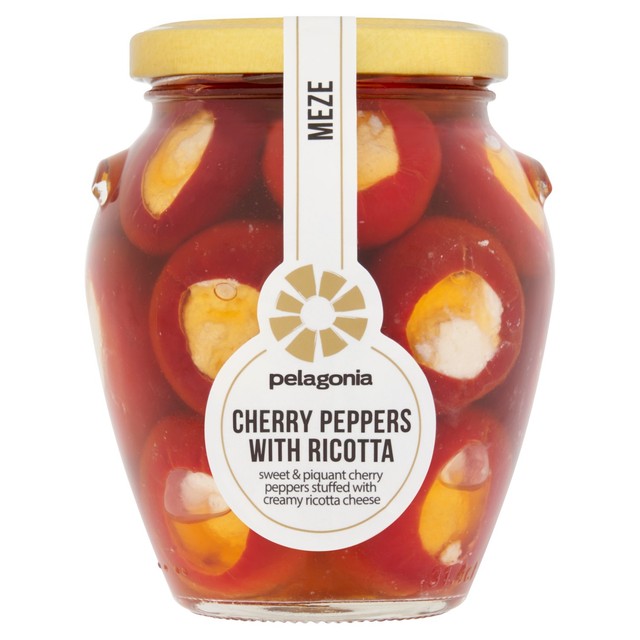Pelagonia cherry peppers stuffed with ricotta cheese 280g, imported from the UK