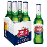 M&S Stella Artois Belgian Alcohol-Free Lager Beer 4 x 330ml- Buy online at McGrocer