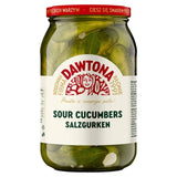 Dawtona sour cucumbers pickled in brine (British brand)
