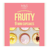 M&S M&S 9 Fruity Mini Cupcakes Assorted Flavours 225g- Buy online at McGrocer