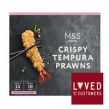 M&S 10 Tempura Tiger Prawns Frozen Snack 180g