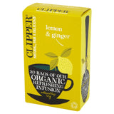 Clipper lemon and ginger herbal tea infusion 20 count - British product