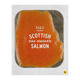 M&S Scottish oak smoked salmon slices 100g, imported from the UK