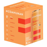 Medahuman CBD drink Ginger Blood Orange 4x250ml, imported from the UK