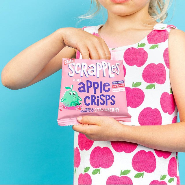 Scrapples Apple & Strawberry fruit crisps 12g (British brand)