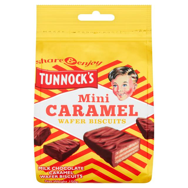Tunnocks Mini Caramel Wafer Biscuits 150g