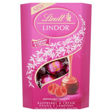 Lindt chocolate truffles Raspberry & Cream box, UK version