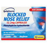 Galpharm blocked nose relief capsules 12 count, UK version
