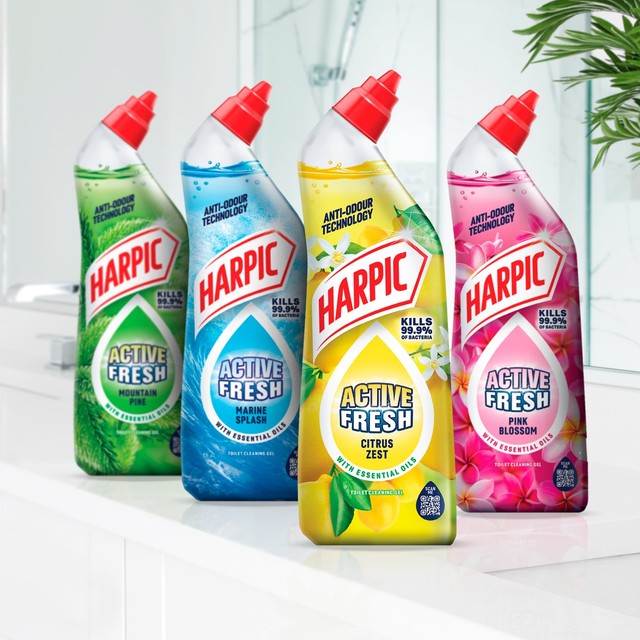 Harpic toilet cleaner gel citrus 750ml, UK version