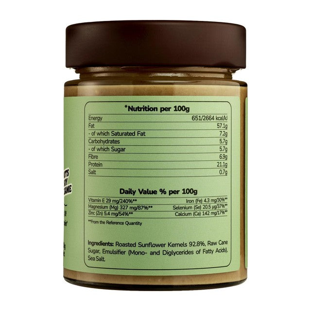 SUNFLY crunchy sunflower seed butter 330g (British brand)