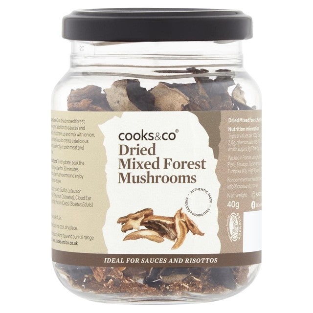 Cooks & Co dried mixed forest mushrooms 40g - British product